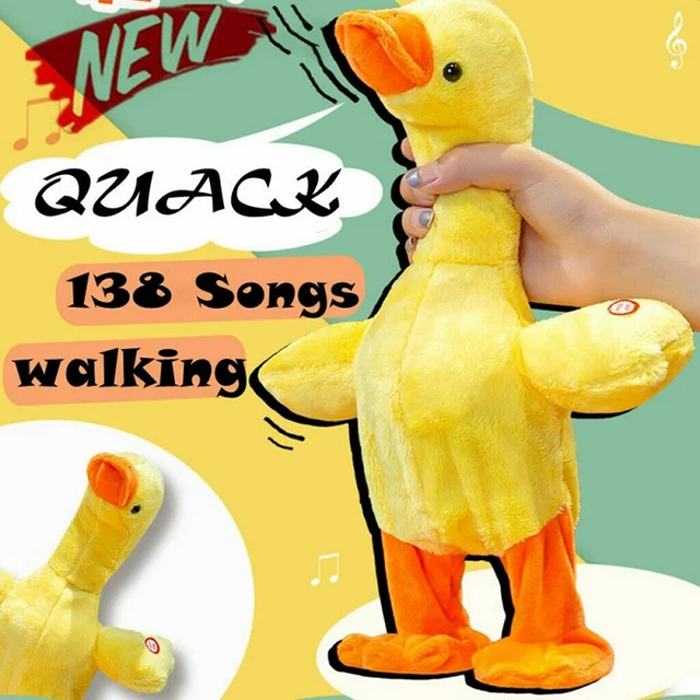 Talking Singing and Walking Duck Musical Duck Toy Dancing with 138 Music NSV 1