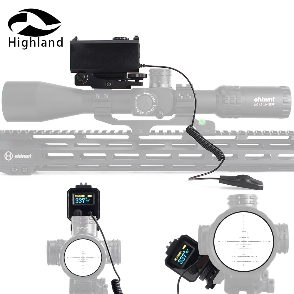 

Rifle Scope Sight with Picatinny Weaver Rail Mount Color OLED Display 5-700M Mini Laser Rangefinders for Tactical Hunting