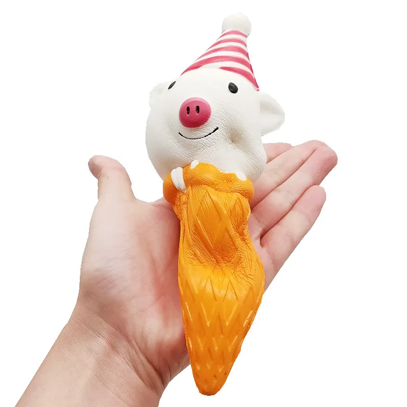 Сжимаемые игрушки, конус мороженого, игрушка для снятия стресса, сжимаемые игрушки для детей, сжимаемые игрушки для моделирования, мягкий процесс из смолы