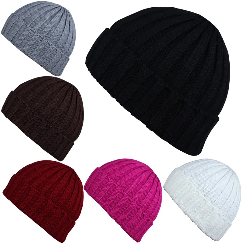 

2019 Winter Hats for Men Women Beanies Knitted Solid Cute Hat Girls Autumn Female Beanie Caps Warmer Bonnet Ladies Casual Cap