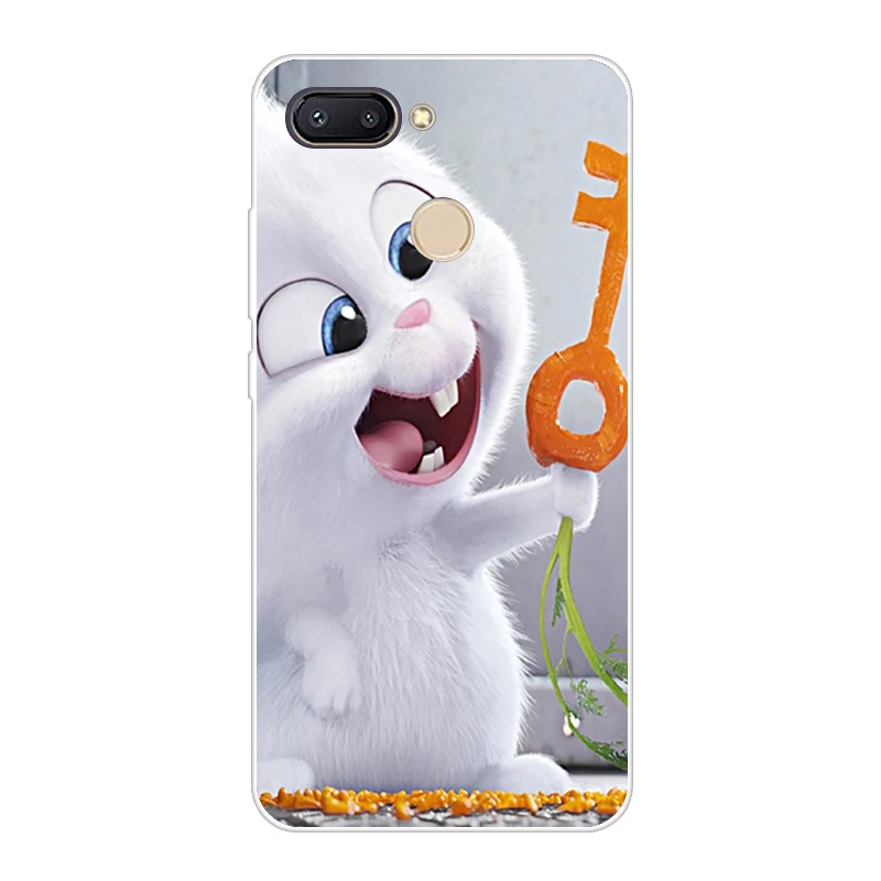 Красный Темный чехол для Xiaomi Redmi 6, мягкий силиконовый чехол для Xiaomi Redmi6 5,4", задняя крышка - Цвет: Красный