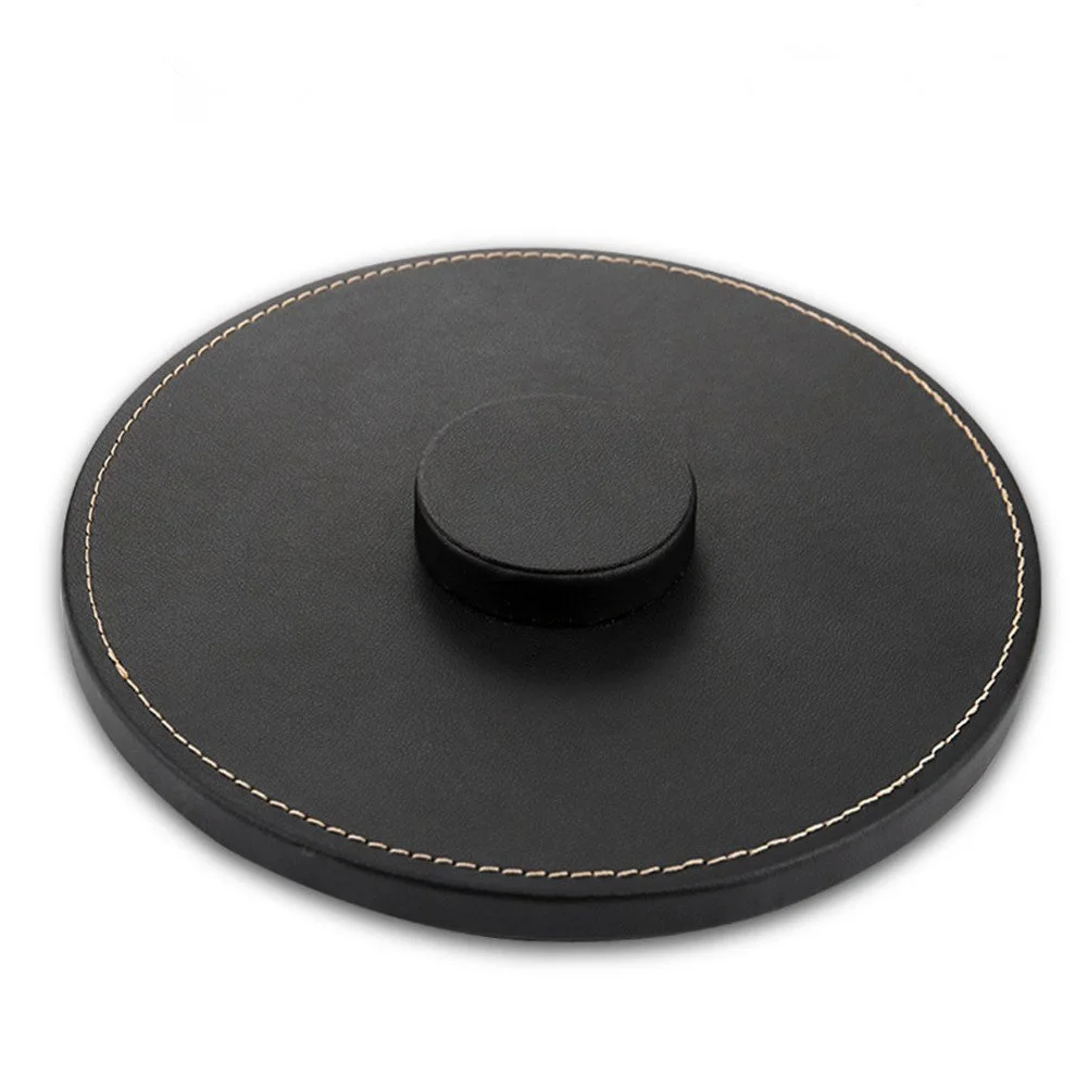 

Protection Pad Durable Round Wear Resistant Simple Artificial Leather Speaker Stand Desk Anti Slip Waterproof For Apple HomePod