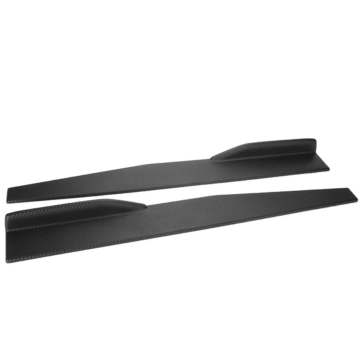 For Car Exterior Parts 2pcs 74.5cm Carbon Fiber Universal Car Side Skirt Spoiler Rocker Splitter Winglet Bumpers Mayitr