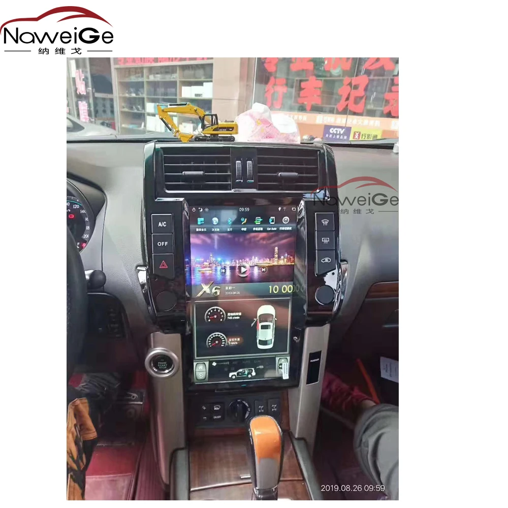 Автомобильный gps-навигатор NaweiGe 13 6 дюймов Tesla Auto stereo gps для Toyota Prado 150 LC150 J150