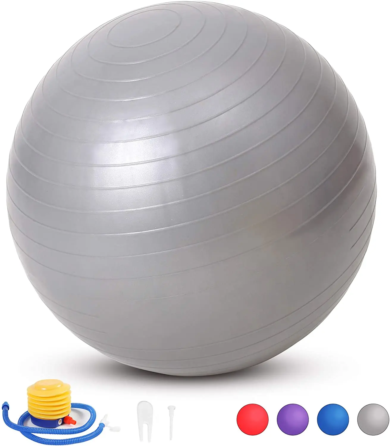 Мяч для йоги 45 см/55 см/65 см/75 см/85 см/95 см | Спорт и - Цена: 1 379,09 - 1 695,49 руб.