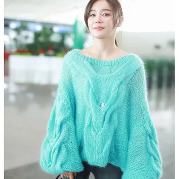 

Korean Sweet Candy Color Sweater Women Loose Pullover Tops Fashion O-Neck Long Sleeve Casual Sweaters and Pullovers Sueter Mujer