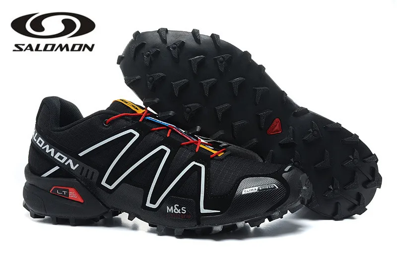 Salomon speed Cross 3 CS III Профессиональная мужская обувь дышащие кроссовки с подушкой Светоотражающие спортивные кроссовки для фехтования европейские 40-45 - Цвет: Men-Cross 3 CS-1
