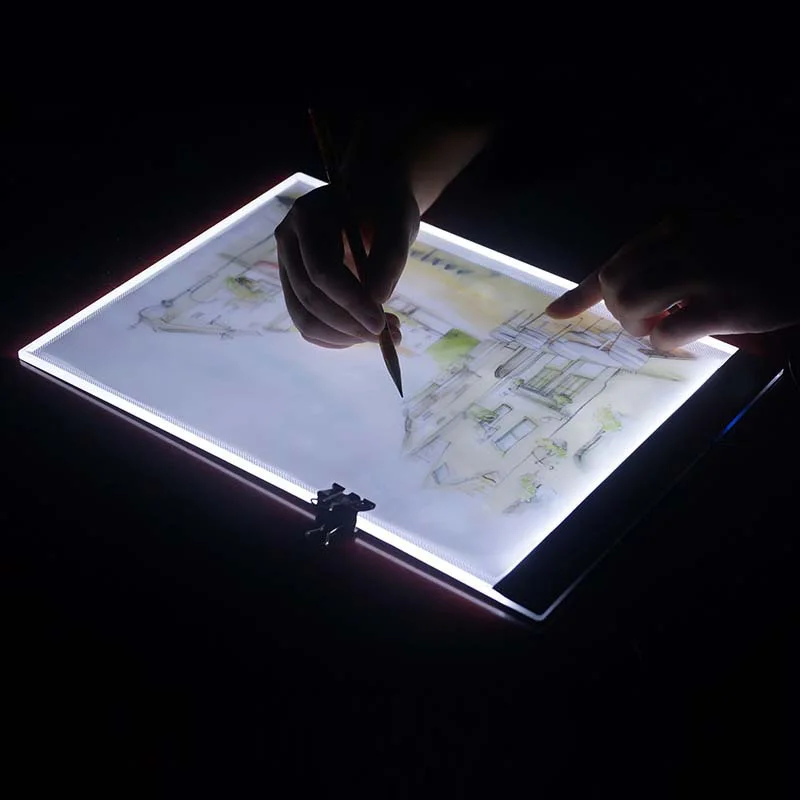 Трехуровневый Диммируемый планшет со светодиодной подсветкой, инструменты для планшета алмазные аксессуары для рисования Алмазная вышивка защита для глаз A4/A5 размер