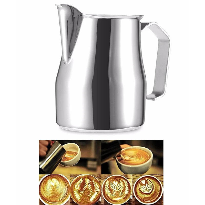 Best Stainless Steel 550Ml Milk Frothing Pitcher Jug Espresso Coffee Milk Mugs Garland Cup Latte Art Coffee Tool