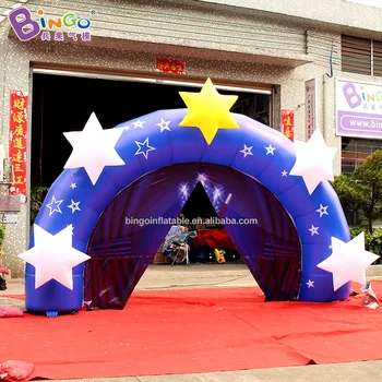 

5*3m high Air Blown Star Archway with Built-in fan Inflatable Stage Balloon for Kids Recreation