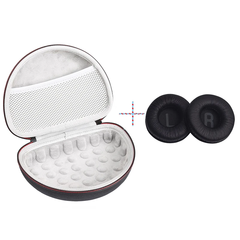 Étui de transport 2 en 1 pour écouteurs sans fil JBL T450BT/ JBL T500bt, housse de rangement Portable et manchon pour écouteurs