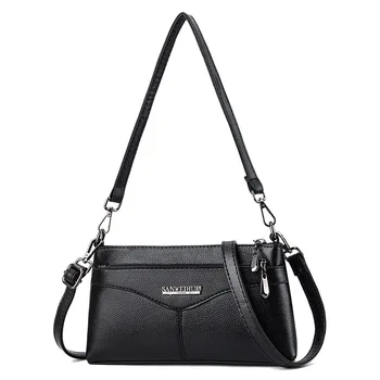 

Women's bag new 2020 summer Korean version messenger small bag soft leather middle-aged women small bag mobile phone change