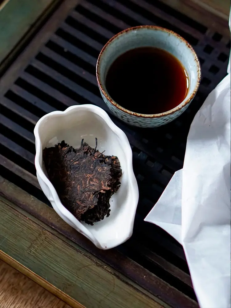 Puer Shu tea from tea shop | Puer tea Chinese Shu Puer, Shen Puer top grade, resin pressed tea set Black leaf pu er invigorating, old, teas Chinese, gift, pancake pancakes, tile split set for tea ceremony Poer