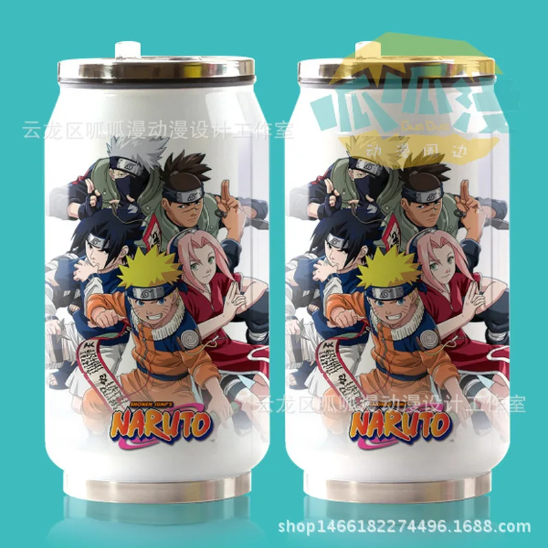 Горячая кружка с аниме рисунком вокруг Вакуумная чашка из нержавеющей стали на