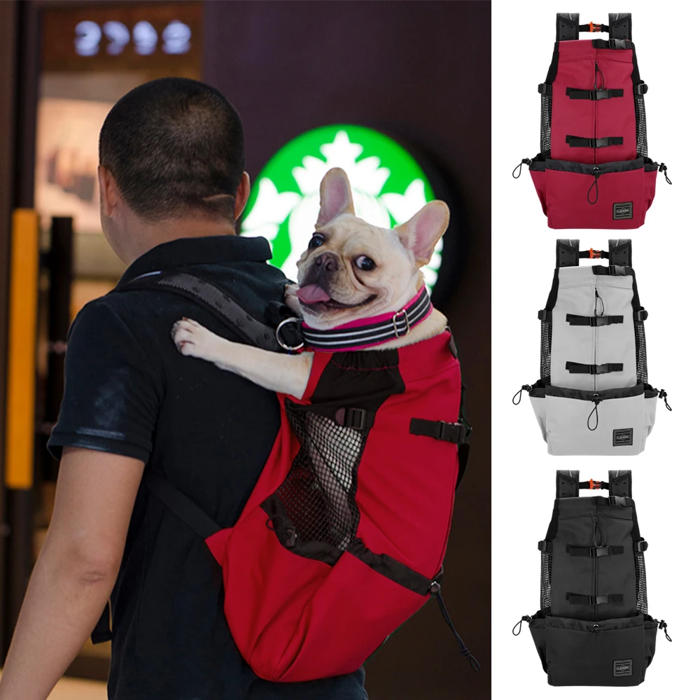 Breathable Dog Backpack Pet Carrier Bag Big Dog Travel Bags for Large