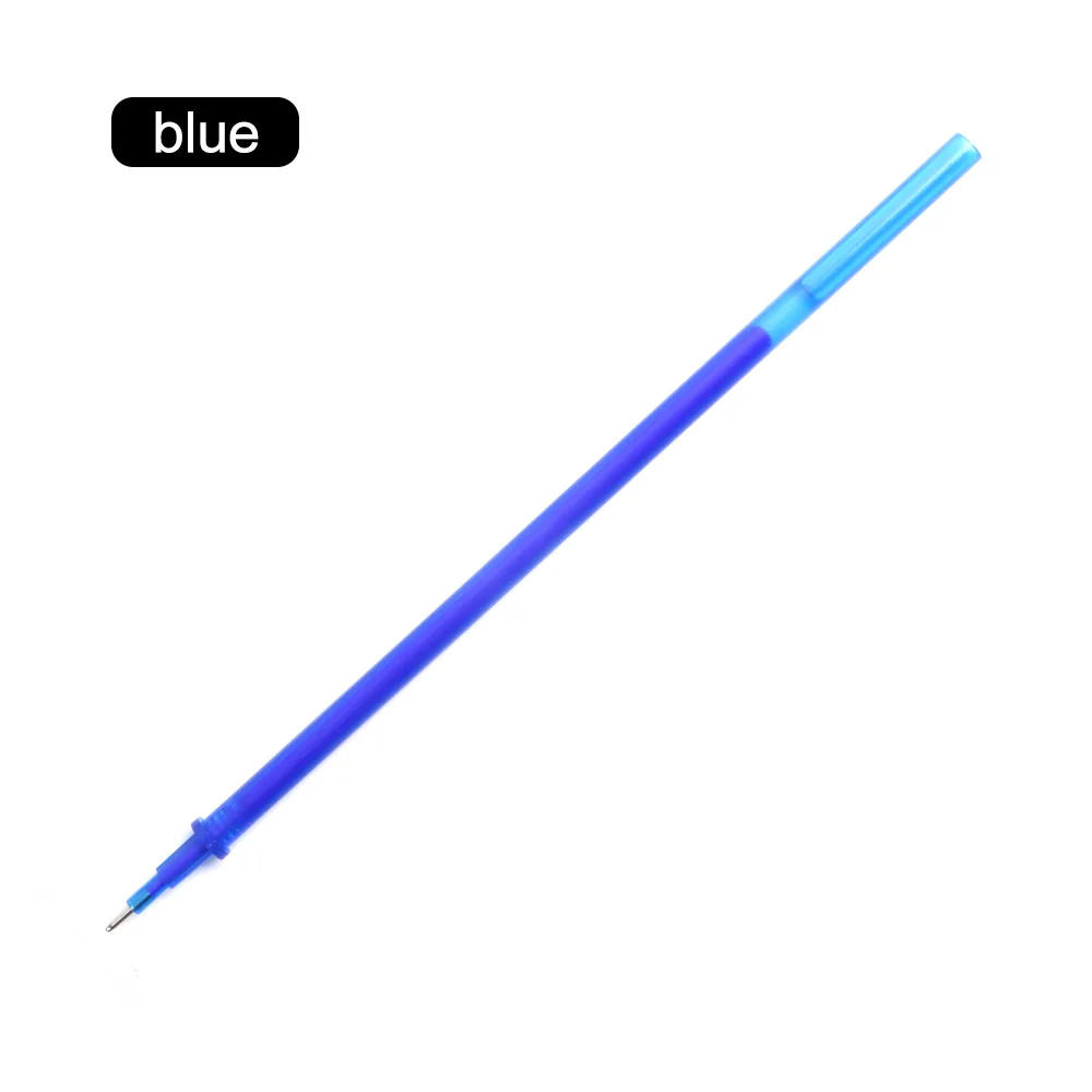 Umitive 30 шт./компл. стержень со стираемыми чернилами гелевая ручка 0,5 мм синего цвета с черными чернилами школьные канцелярские инструмент для письма - Цвет: 30 pcs blue