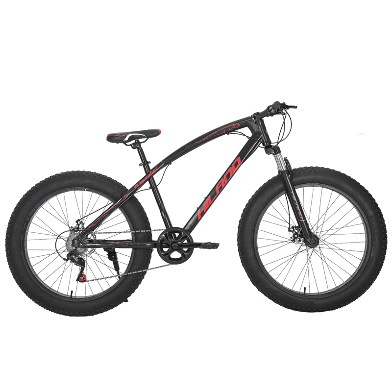 HILAND 26 ''велосипед Подвеска Снежный велосипед двойной дисковый тормоз велосипед с Шимано переключатель и CST шины
