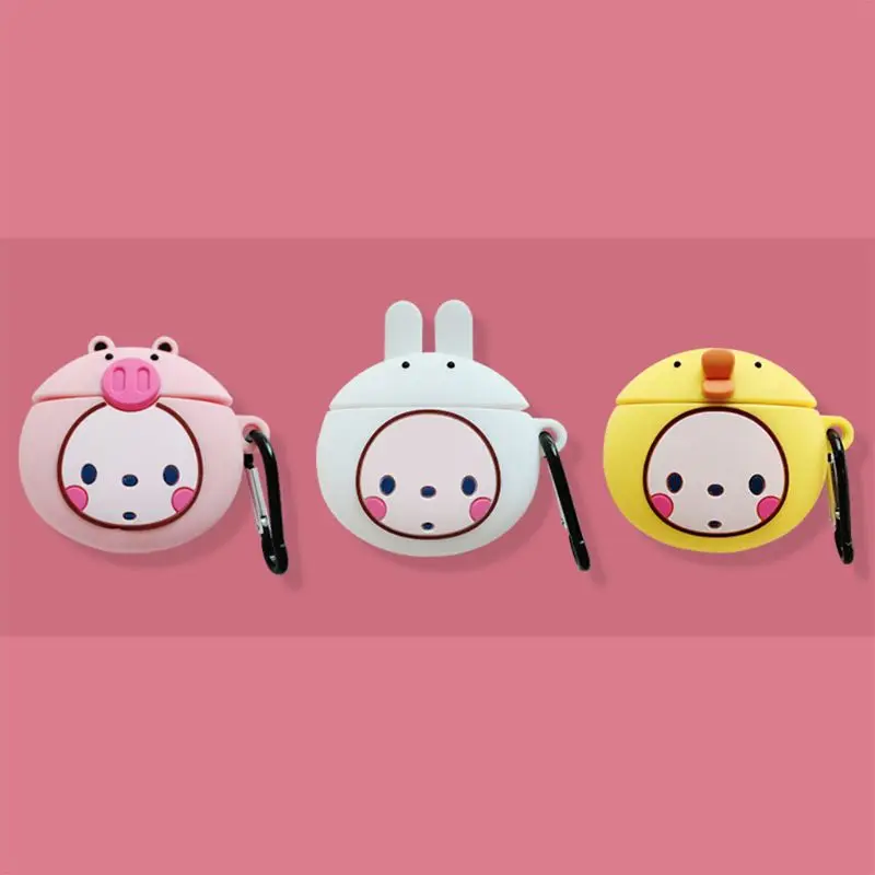 Милый животный узор мягкий защитный чехол силиконовый чехол для Airpods 1/2 667C