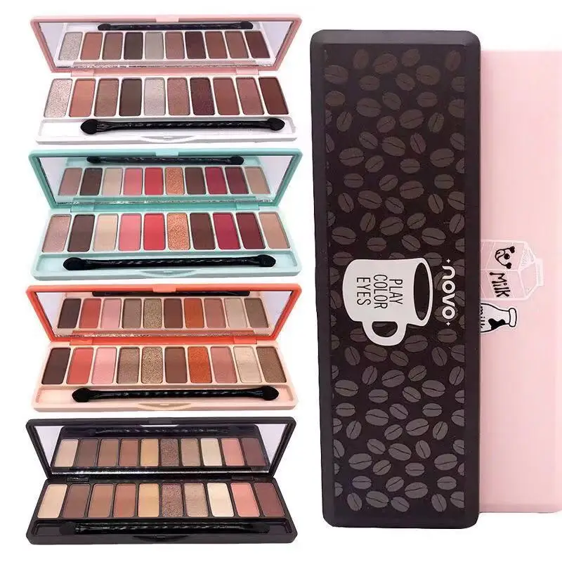 

new Fashion eyeshadow palette 10Colors Matte EyeShadow naked palette Glitter eye shadow MakeUp Nude MakeUp set Korea Cosmetics