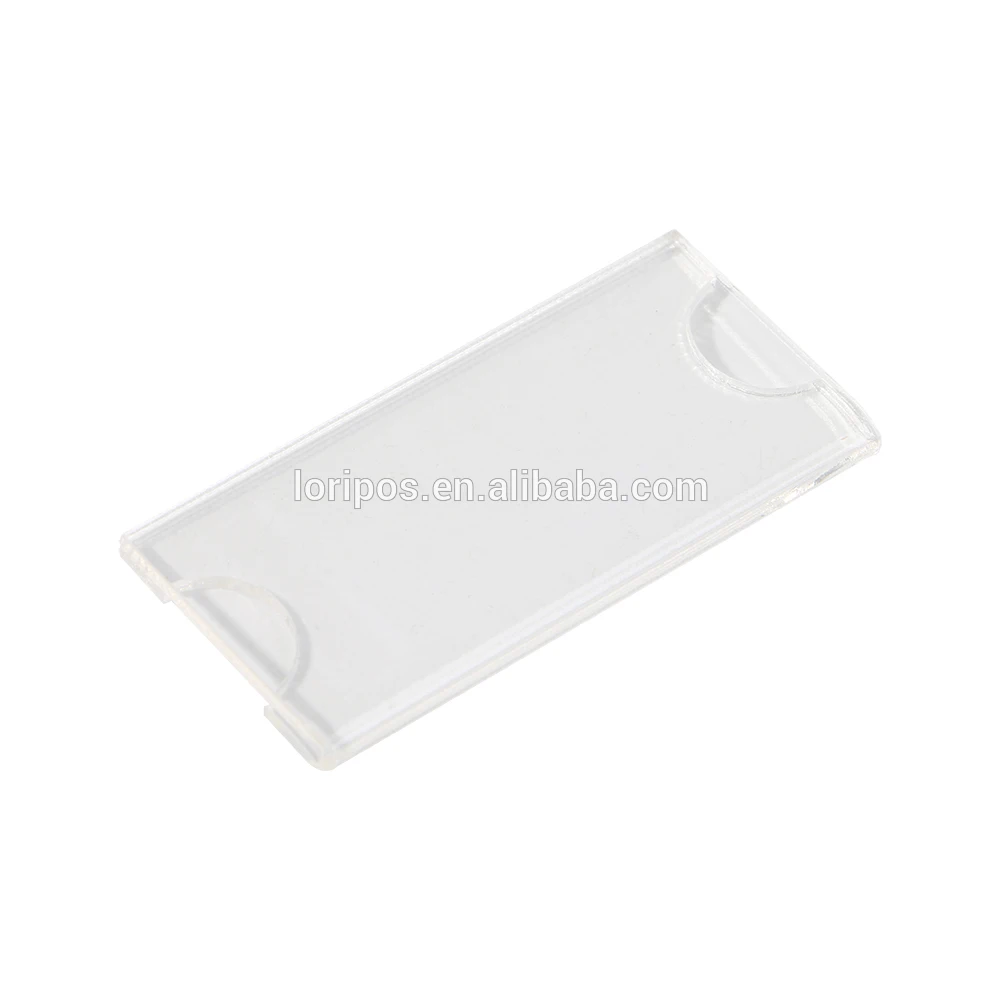 Custom Size Shelf Edge Talker Adhesive Price Tag Sleeve Logo Number Name Info Card Display Holder Rack Sign Clip Frame Case