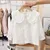 Girls Blouses Cotton Shirts Jacquard Kids Flare Sleeve Tops Ruffles Collar Spring Autumn Clothes Baby Girls Blouse Tee Camisa 13