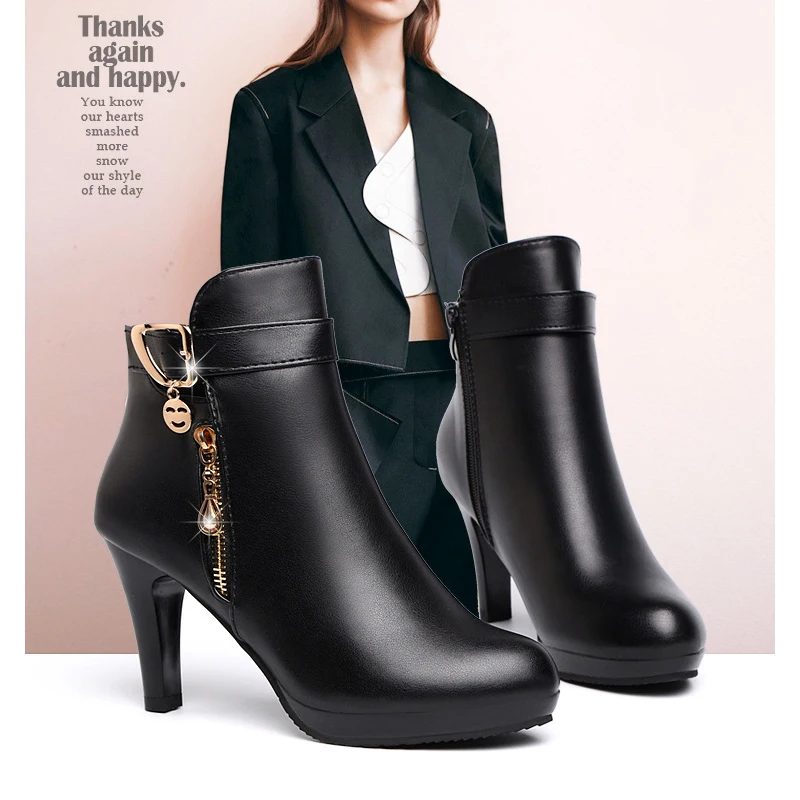 Shoes, boots, women's high heels, shoes, women's rubber boots, short boots, women's leather boots, work shoes, women's shoes 202