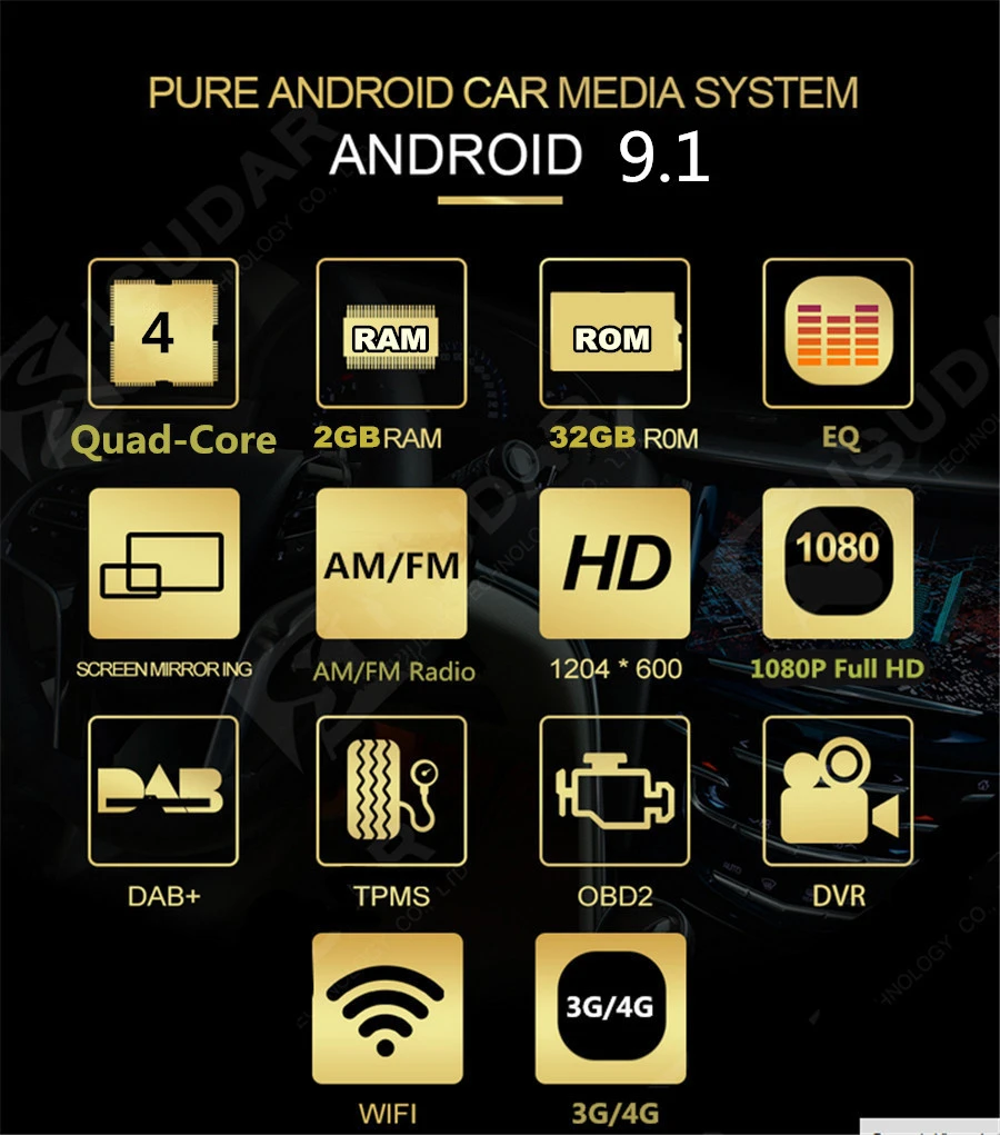 Универсальный 2DIN " Android 9,1 вращающийся сенсорный экран четырехъядерный ram 2 Гб rom+ 32 ГБ gps Wifi Зеркало Ссылка