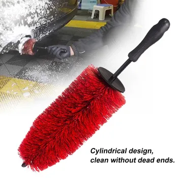 

Hot Tools Dust Anti-splash Soft Long Handle Auto Tire Truck Engine Rim Vehicle Care Hub Washing Car Wheel Brush Ergonomic Flexib
