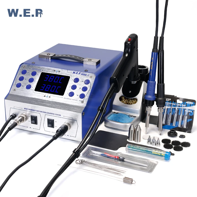 Высокочастотная паяльная станция WEP 948D II оловянный пистолет 3 в 1