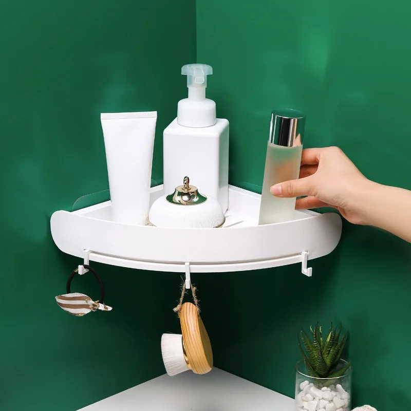 Прочная Пластиковая Полка для хранения в ванной угловая треугольная полка для хранения душевая настенная стойка для хранения Органайзер для ванной комнаты