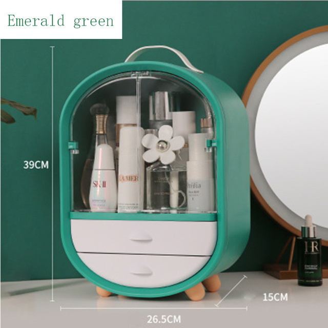 New Acrylic Transparent Cosmetic Storage Box Bathroom Makeup Storage jewelry organizer for cosmetics Box