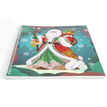 

DIY Santa Claus Special Shaped Diamond Painting 50 Pages A4 Office Notebook