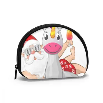 

Make Up Bag Travel Women Santa Claus With Unicorn Zipper Fashion Women Travel Organizer Cosmetic Bag 2021
