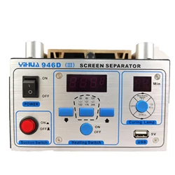 YIHUA – séparateur LCD 946D III, pompe à vide à forte aspiration intégrée, machine de séparation LCD pour réparation d'écran fendu de verre de téléphone 