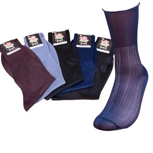 Мужские носки черные прозрачные сексуальные формальные нейлоновые 10 пар|sock|sock