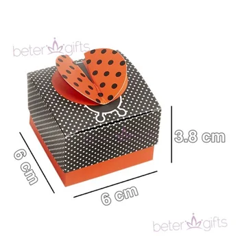 

2020 hot Children's Day Baby Party Candy Box Little Ladybug Centenary Child Stroller Candy Box TH038 10pcs of set
