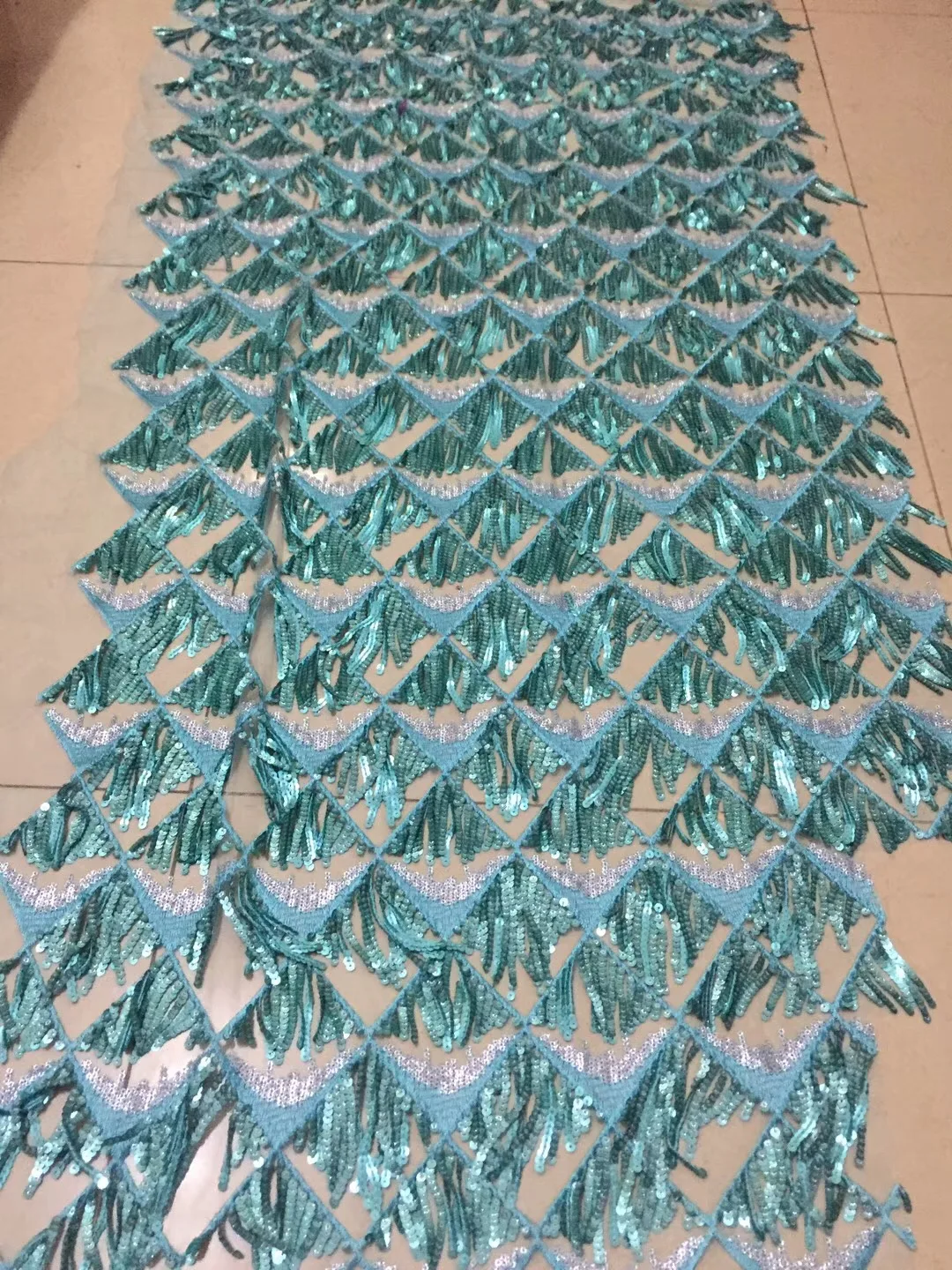 

African Lace Fabric 2021 High Quality African Tulle Lace Fabric With Sequins French Net Lace For Women Dress New blue X21732