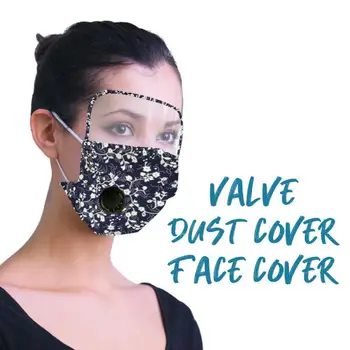 

Face Shield Integrated Mask Fog dust windproof Breathing covers with valve Eyes Shield
