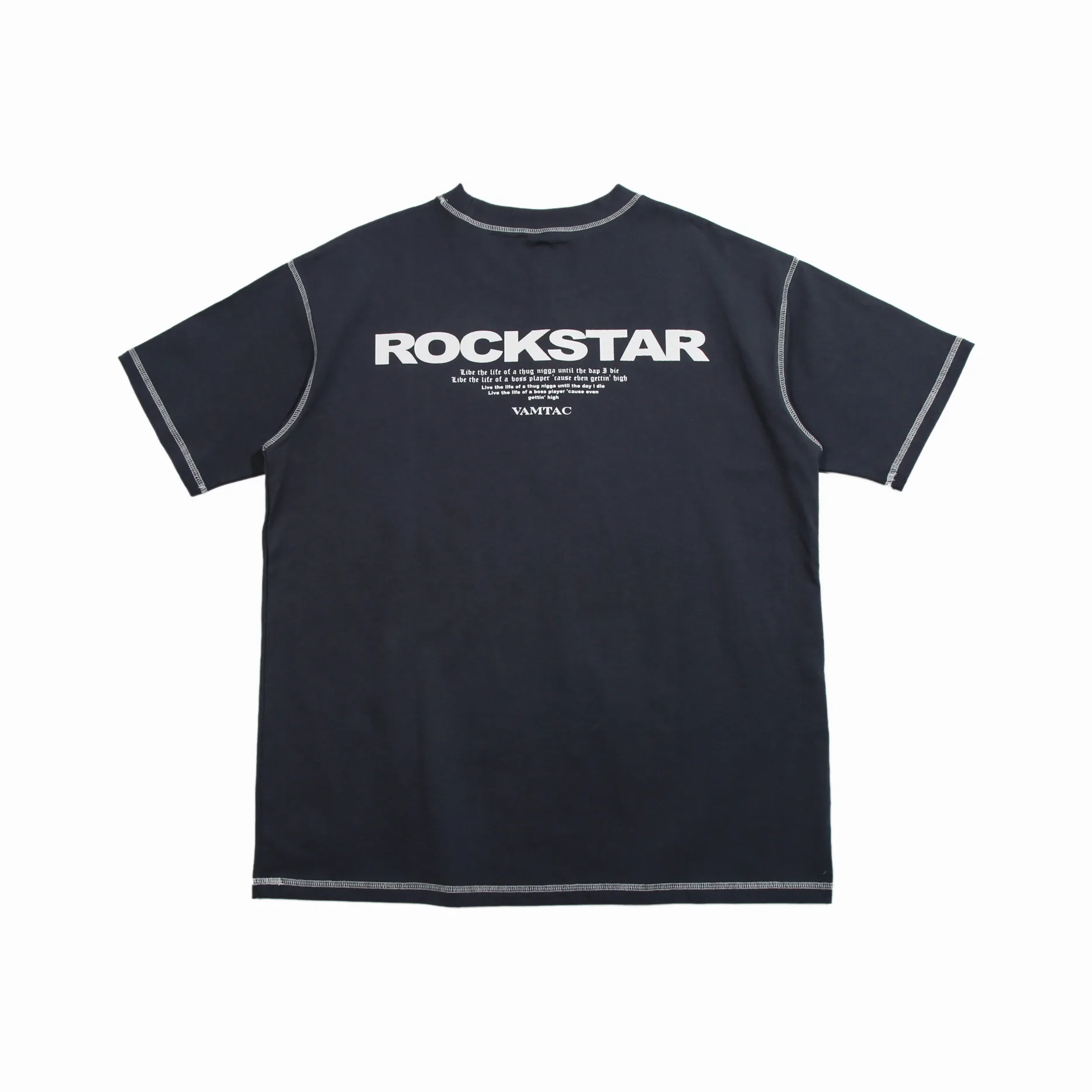 Новинка, модная футболка с принтом Rockstar, винтажная Панк футболка, Hight Street, скейтборд, топы, хип-хоп футболки, T-010