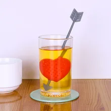 NICEYARD ситечко для чая кухонные принадлежности Милая чайная посуда пустые чайные пакетики стрела в форме сердца сеточка для заварки травяного чая фильтр диффузор