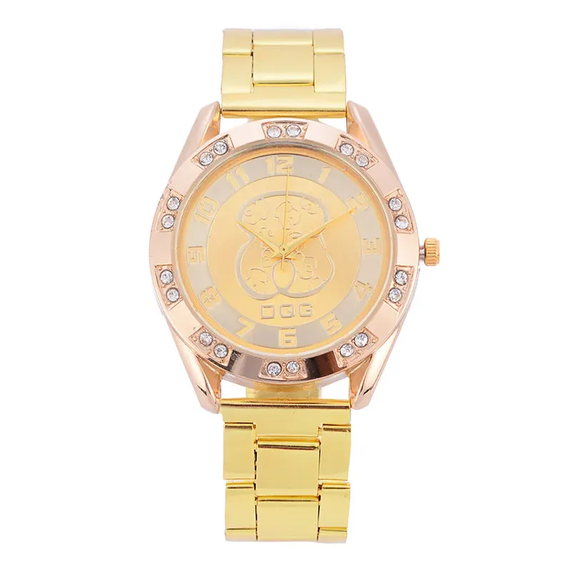 2 Reloj mujer, новинка, модные кварцевые часы, роскошный бренд, медведь, женские часы, повседневные, под платье, часы, подарок, часы, горячая распродажа, Relogio Feminino - Цвет: 2