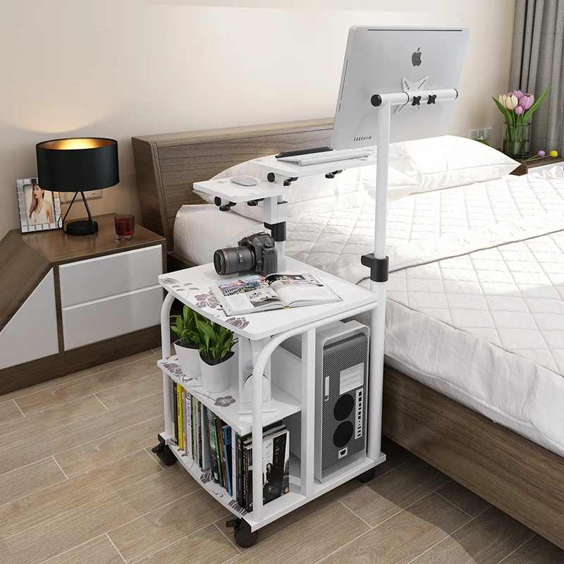 ^*Best Offers Computer Table Laptop Stand Home Lazy Computer Desk Simple Removable Desk Lift Notebook Bed Bedside Desk with Wheels ^*Best Offers Computer Table Laptop Stand Home Lazy Computer Desk Simple Removable Desk Lift Notebook Bed Bedside Desk with Wheels