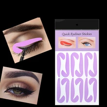 

4 Sheets/Set Multi-function Quick Eyeliner Makeup Auxiliary Stickers Eyeshadow Classic Smokey Cat Fish Tail Template Beauty Tool