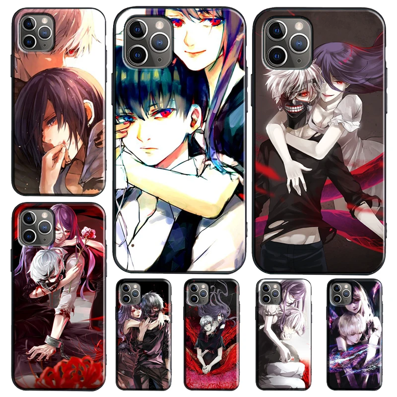 Чехол Kaneki and Rize для iPhone 12 mini 11 Pro Max XR X XS 6S 7 8 Plus SE 2020|Бамперы| |