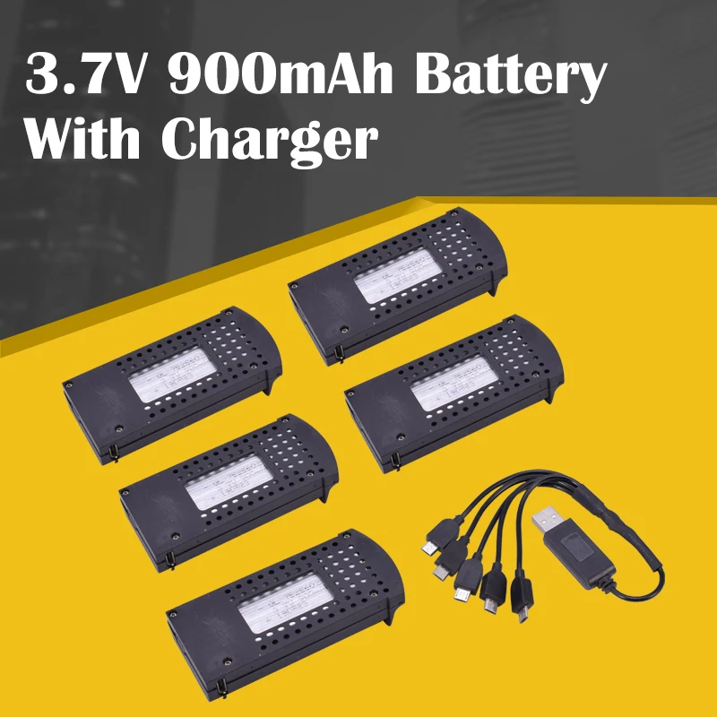 3PCS/5pcs 3.7V 900mAh DM107S Smallest Lipo Rechargeable Battery With Charger for S169/SG700/DM107SRC FPV Helicopter Drone | Игрушки и