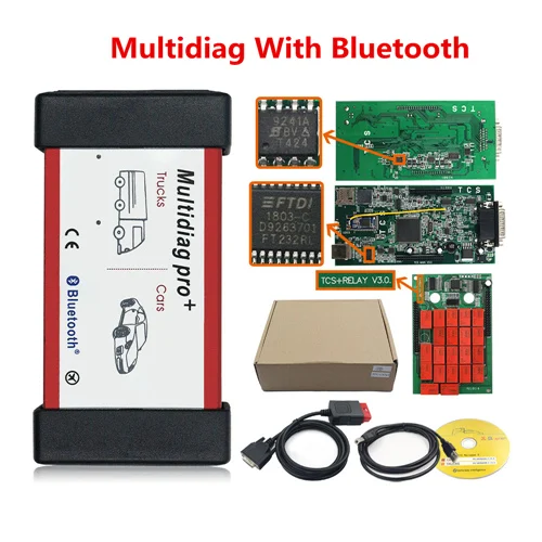 Multidiag with BT OBD2 DS CDP T-CS Multidiag Pro+ Bluetooth V3.0 NEC Реле GEZ,00/ R3 CDP генератор ключей Pro Plus Bluetooth OBD II автоматический сканер - Цвет: Multidiag with BT