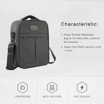 

Portable Shoulder Messenger Bag Case Portable Storage Handbag Camera Drones Accessories for DJI MAVIC Mini Quadcopter