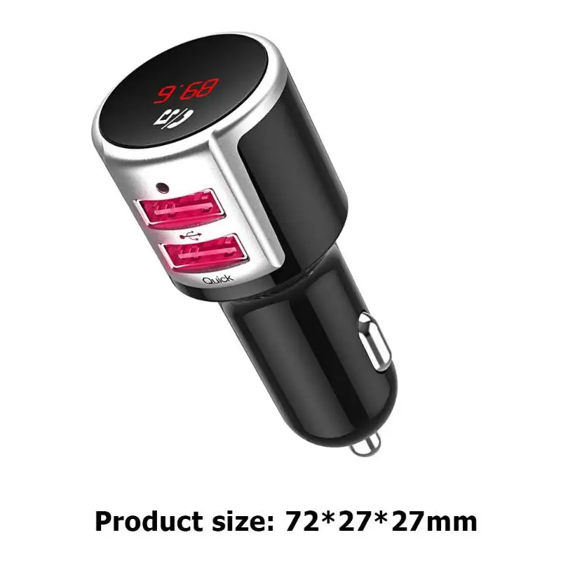 BC33 Bluetooth fm-передатчик Hands-free MP3-плеер QC3.0 USB Автомобильное зарядное устройство