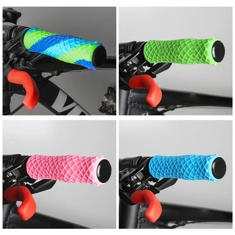 1 пара велосипедная ручка MTB для наружного горного велосипеда Силиконовая ручка Нескользящая ручка