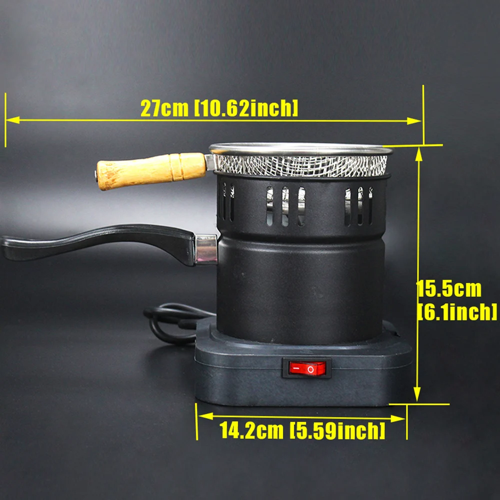 Электрическая черная фотоэлектрическая горелка обогреватель угля плита Sheesha